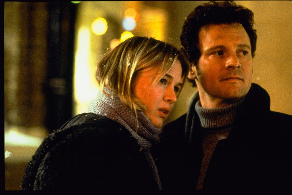 Renee Zellweger and Colin Firth in a scene from the movie Bridget Jones's Diary. Supplied by Showtime Channels media website. Renee Zellweger and Colin Firth in a scene from the movie Bridget Jones's Diary. Supplied by Showtime Channels media website.
