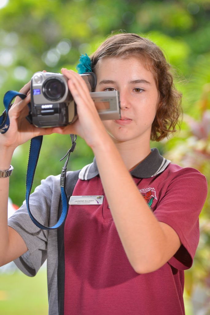 MAKING MOVIES: Gladstone Youth for Cultural Diversity member Jasmine Elliott, 15, has organised with her peers a video-making competition reflecting people's vision for Gladstone, Australia and the world in 2035 in conjunction with National Youth Week coming up. Photo Mike Richards / The Observer MAKING MOVIES: Gladstone Youth for Cultural Diversity member Jasmine Elliott, 15, has organised with her peers a video-making competition reflecting people's vision for Gladstone, Australia and the world in 2035 in conjunction with National Youth Week coming up. Photo Mike Richards / The Observer