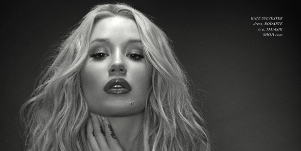 Australian rapper Iggy Azalea has posed topless for a New Zealand fashion magazine in her most revealing photoshoot to date.
Australian rapper Iggy Azalea has posed topless for a New Zealand fashion magazine in her most revealing photoshoot to date.