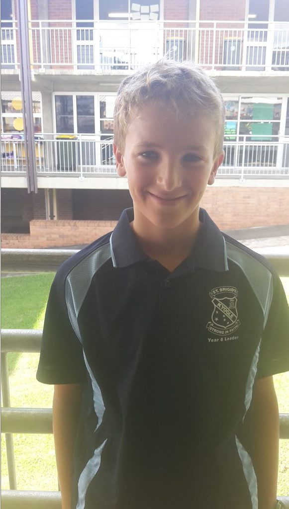 Henry McErlean of St Brigids Primary School, Kyogle