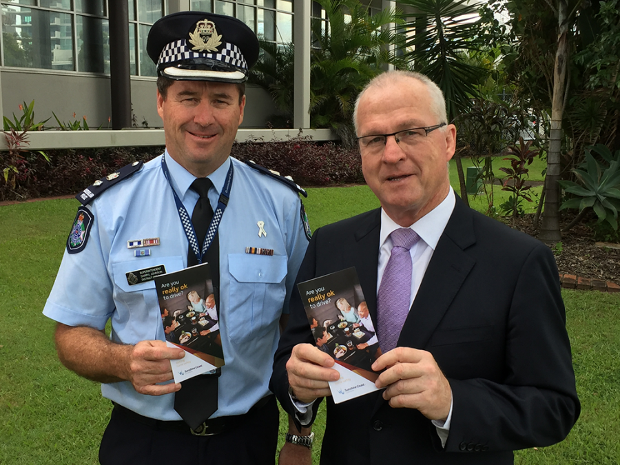 Mayor Mark Jamieson with superintendent Darryl Johnson