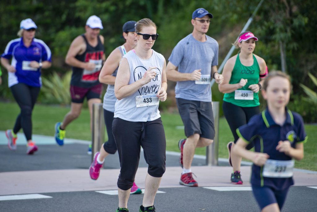 Jesse Boyd in the Gladstone Road Runners Fun Run. Photo Paul Braven / The Observer