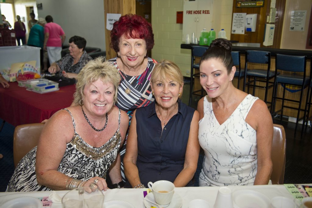 Heather Kroesen, Mary Moore, Fiona Anning and Helen Appleyard. - Hospital Auxiliary Fashion show and cent sale. Photo Paul Braven / The Observer