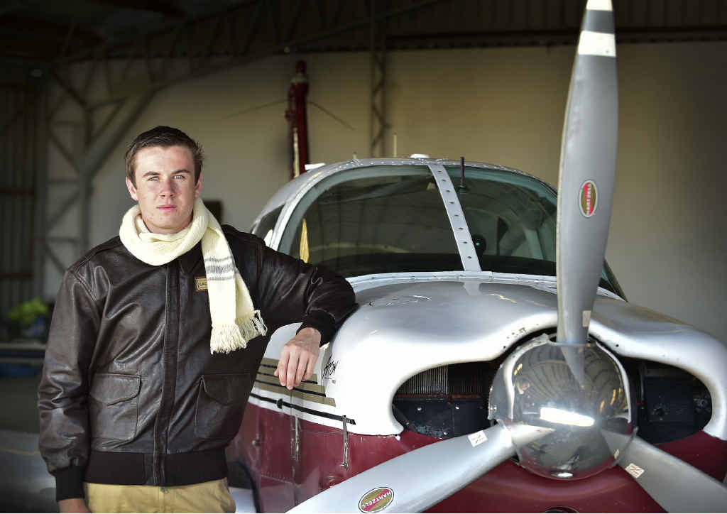 CHALLENGE: Nambour teenager Lachlan Smart is preparing to be the youngest person to fly solo around the world in a single-engine aircraft. CHALLENGE: Nambour teenager Lachlan Smart is preparing to be the youngest person to fly solo around the world in a single-engine aircraft.