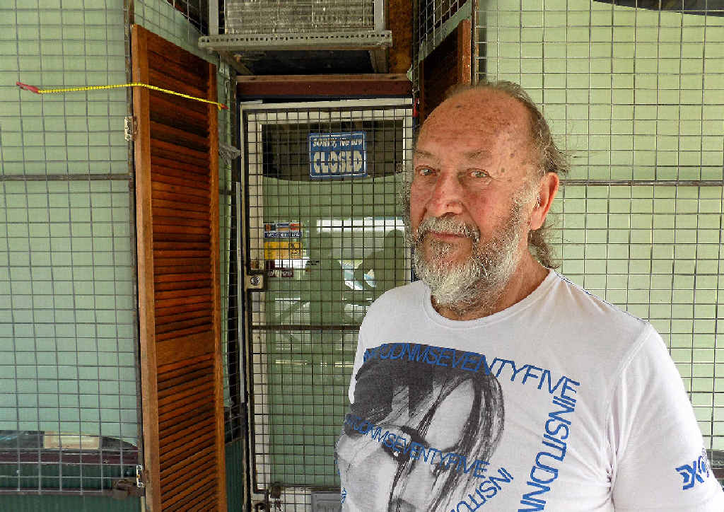 DEVASTATED: Spencer Murray has had to close his shop after last week’s house fire. DEVASTATED: Spencer Murray has had to close his shop after last week’s house fire.