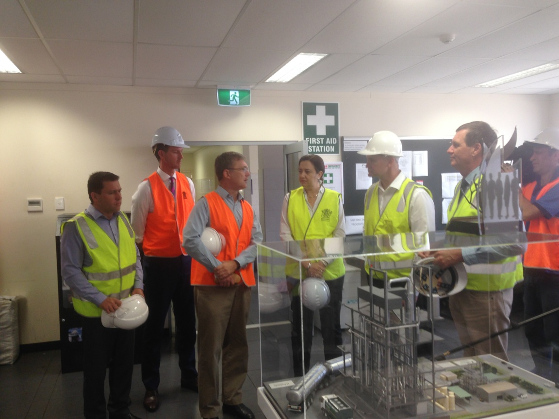 Premier Annastacia Palaszczuk is at the Northern Oil Refinery in Yarwun to announce a $16m project. Premier Annastacia Palaszczuk is at the Northern Oil Refinery in Yarwun to announce a $16m project.