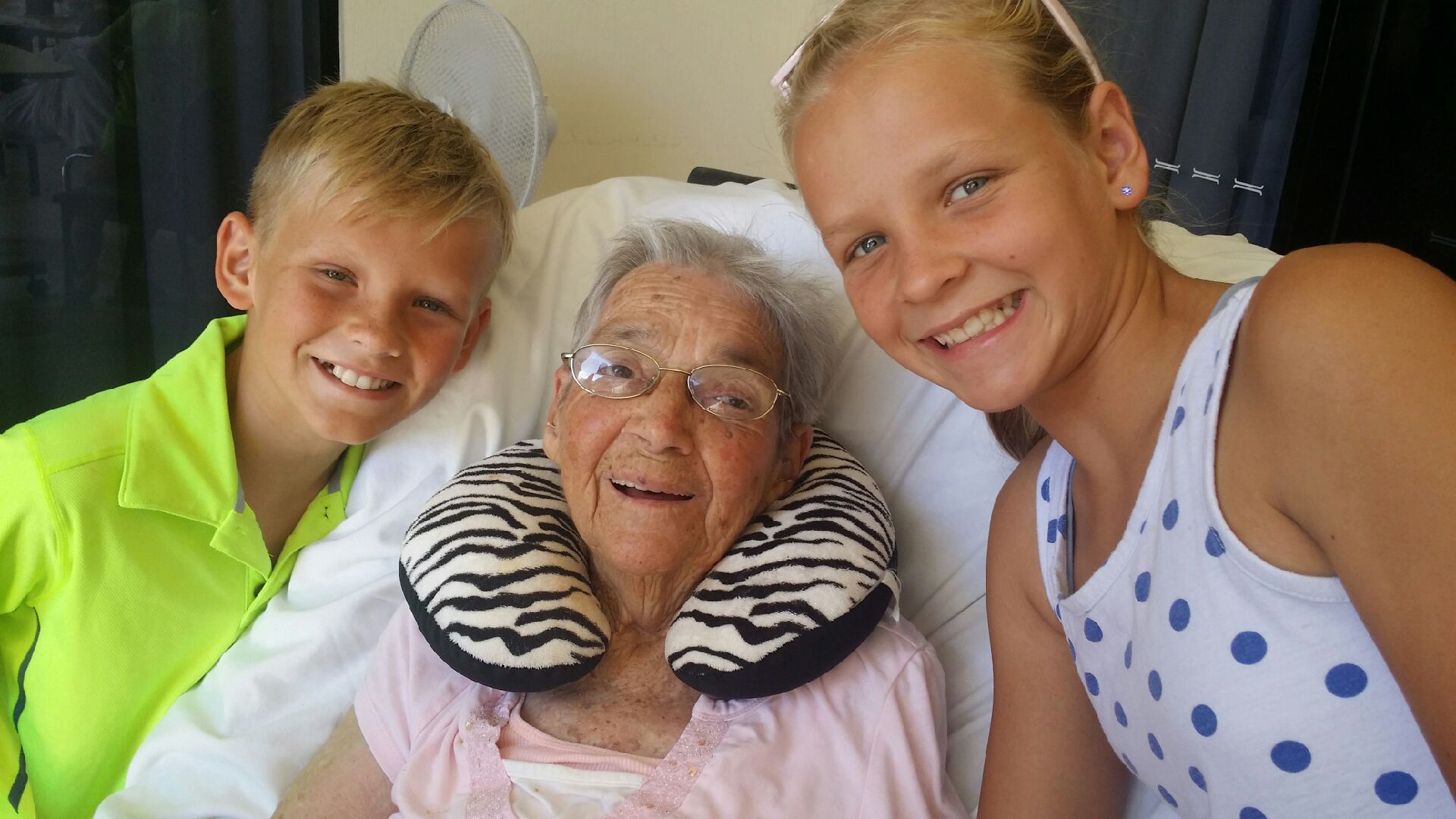 Alex Staines' 94-year-old grandma died in the lead up to the election. Alex Staines' 94-year-old grandma died in the lead up to the election.