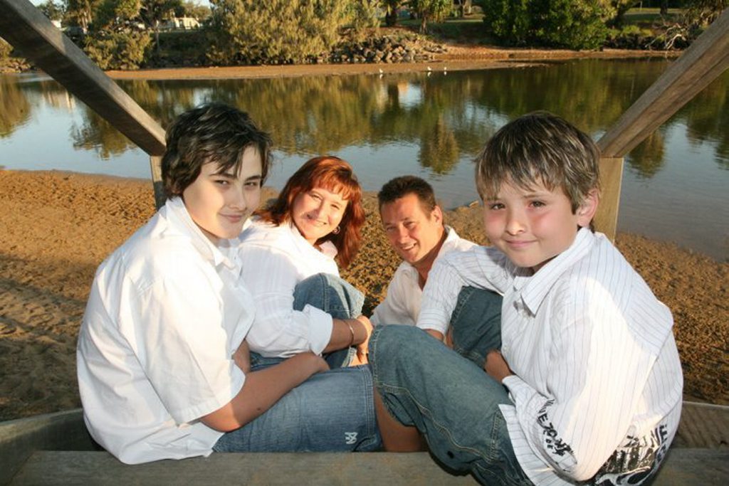 CONNECTING WITH THE PAST: Brenton, Debbie, Geoff and Justin Knowles. Brenton lost his battle with cancer but has connected with the family through Bundaberg medium Jodi McRae. Photo Contributed CONNECTING WITH THE PAST: Brenton, Debbie, Geoff and Justin Knowles. Brenton lost his battle with cancer but has connected with the family through Bundaberg medium Jodi McRae. Photo Contributed