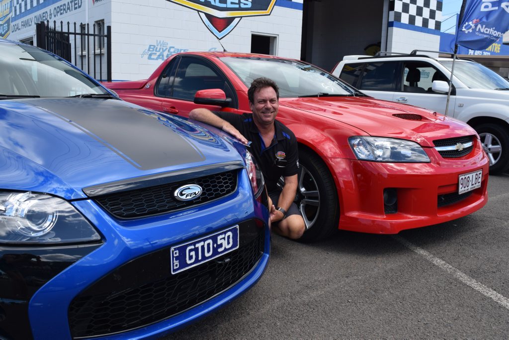 FIRST ON RACE DAY: Greg Olive has a love for Ford that runs in the family. FIRST ON RACE DAY: Greg Olive has a love for Ford that runs in the family.
