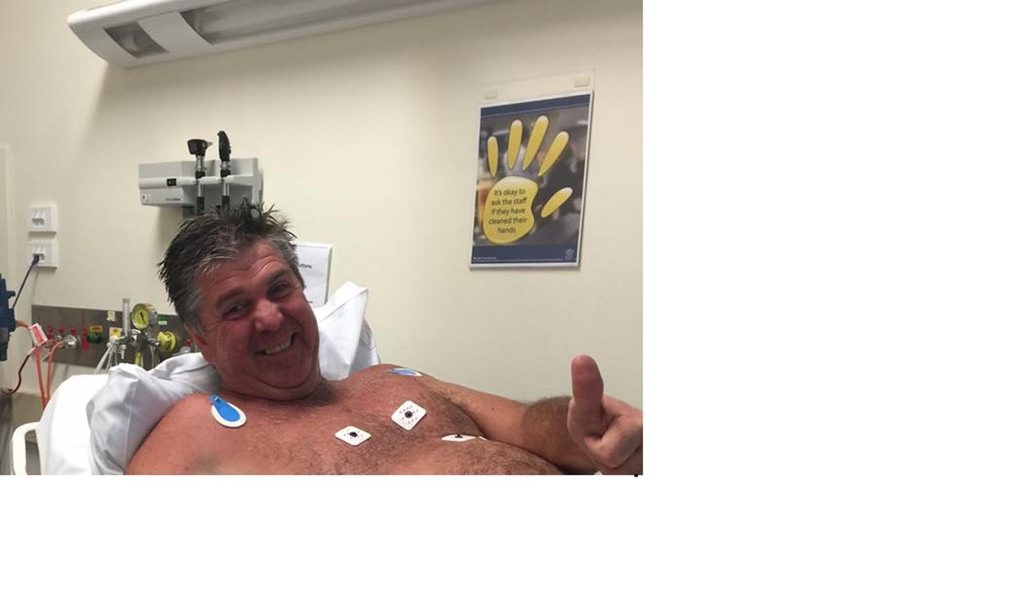 Craig Burton is happy to be alive after his close call with a rip on Teewah Beach. Craig Burton is happy to be alive after his close call with a rip on Teewah Beach.