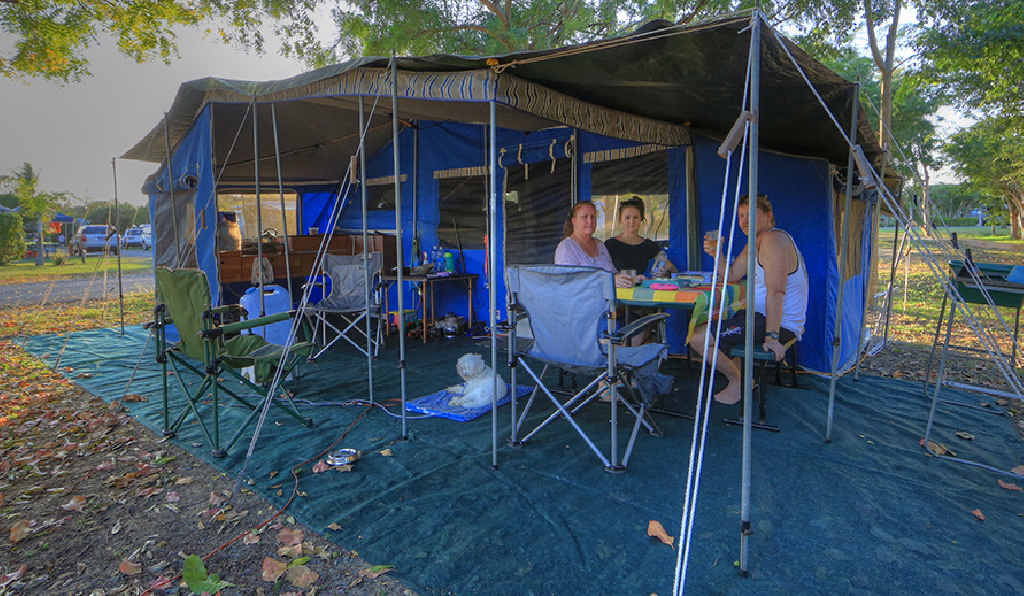 Holiday makers can take advantage of the spacious campsites available throughout the Village.