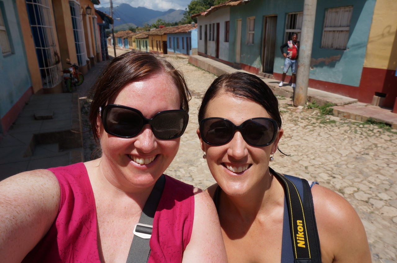 Rae Wilson (left) and Kirsty Culver in Trinidad in Cuba. Rae Wilson (left) and Kirsty Culver in Trinidad in Cuba.