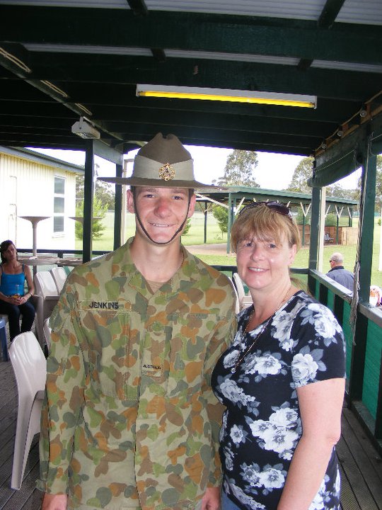 Toowoomba's Sue Jenkins with her son Shaun. Toowoomba's Sue Jenkins with her son Shaun.