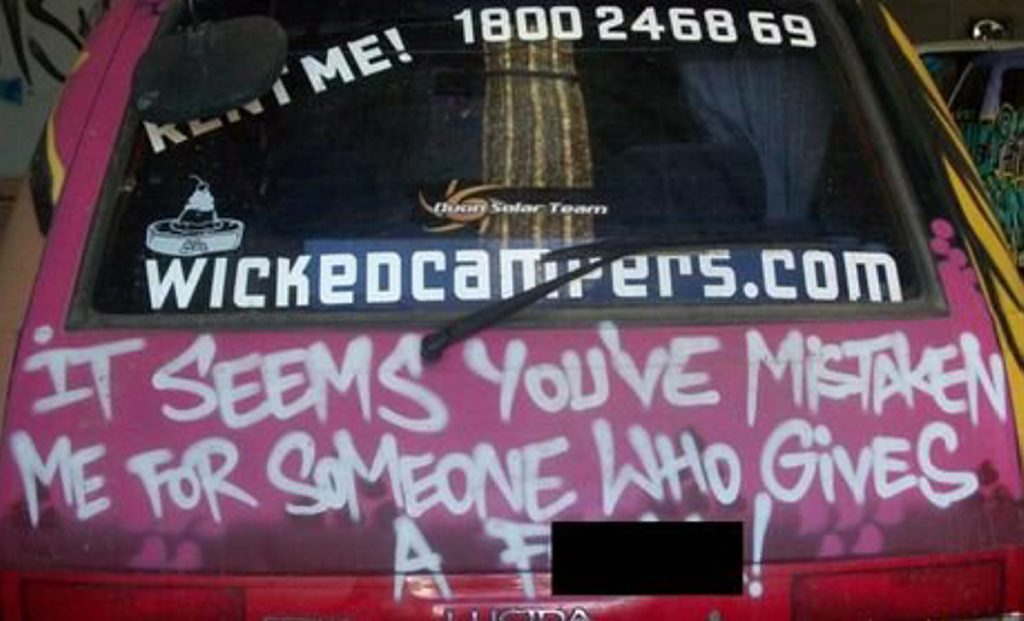Wicked Campers. Photo: Contributed. Wicked Campers. Photo: Contributed.