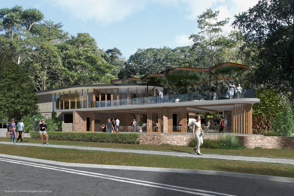BIG PLANS: Concept drawing for the $5.7M Mary Cairncross Scenic Reserve Building, which council says has been the subject of lengthy consultation. BIG PLANS: Concept drawing for the $5.7M Mary Cairncross Scenic Reserve Building, which council says has been the subject of lengthy consultation.
