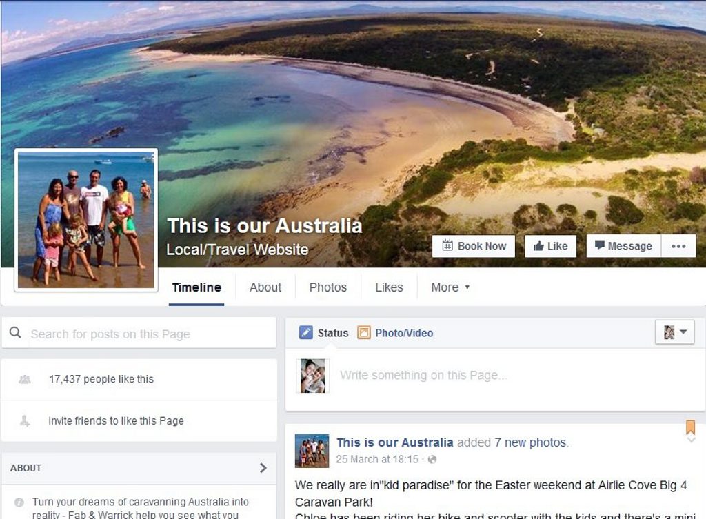 The family will keep their 17,000 Facebook followers up to date on their page This is our Australia. Facebook The family will keep their 17,000 Facebook followers up to date on their page This is our Australia. Facebook