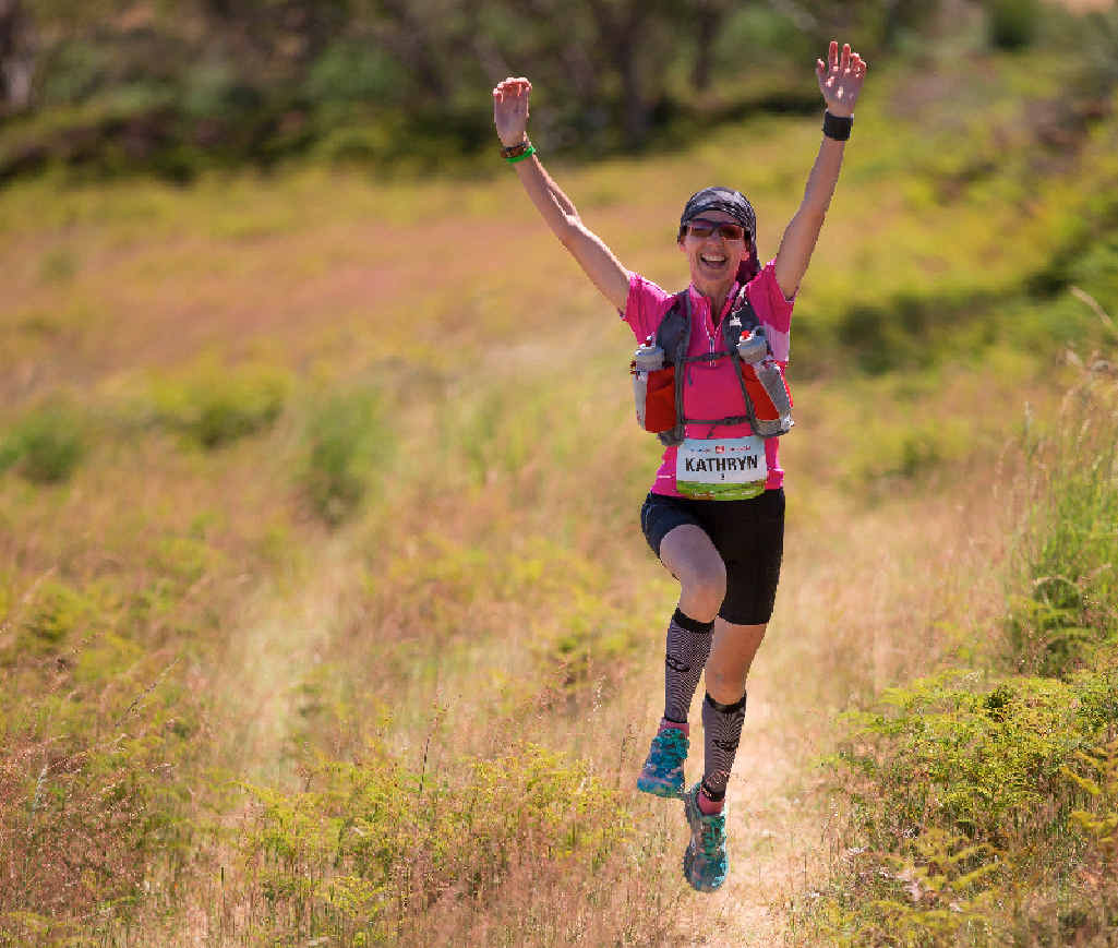 JUMPING FOR JOY: Kathryn Austin has been named as the CTC Rocky River Run ambassador for 2016. JUMPING FOR JOY: Kathryn Austin has been named as the CTC Rocky River Run ambassador for 2016.