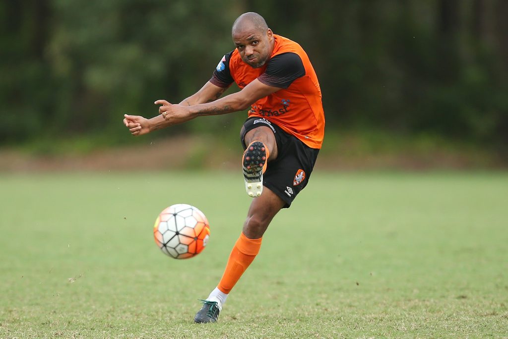 Looking sharp ... Henrique at Brisbane Roar training. Photo: AAP Image. Looking sharp ... Henrique at Brisbane Roar training. Photo: AAP Image.
