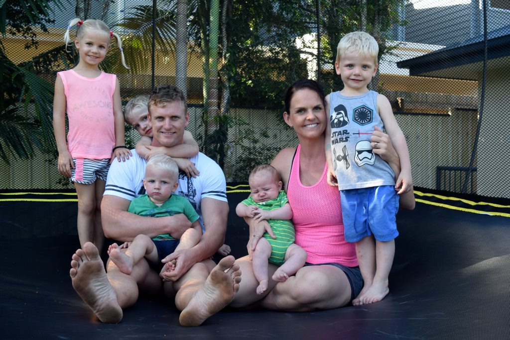 HEALTHY CHOICES: Fitness experts Sharny and Julius Kieser with kids Alexis, Emmett, Dante, Julius, Hugo and Magnus. HEALTHY CHOICES: Fitness experts Sharny and Julius Kieser with kids Alexis, Emmett, Dante, Julius, Hugo and Magnus.