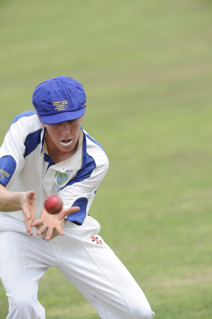Harwoods Ben McMahon scored a 100 during the CRCA Premier league match between Harwood and Easts at Ellem Oval on Saturday. Photo Debrah Novak / The Daily Examiner Harwoods Ben McMahon scored a 100 during the CRCA Premier league match between Harwood and Easts at Ellem Oval on Saturday. Photo Debrah Novak / The Daily Examiner
