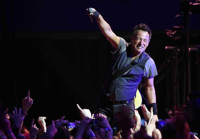 Bruce Springsteen performs with the E Street Band at the Los Angeles Sports Arena on Tuesday, March 15, 2016, in Los Angeles. Bruce Springsteen performs with the E Street Band at the Los Angeles Sports Arena on Tuesday, March 15, 2016, in Los Angeles.
