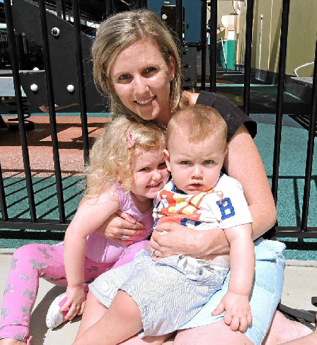 GENTLE PARENTING: Kim Dalagaris does not smack or yell at her two children Annabelle, two, and Daniel, 10 months. GENTLE PARENTING: Kim Dalagaris does not smack or yell at her two children Annabelle, two, and Daniel, 10 months.