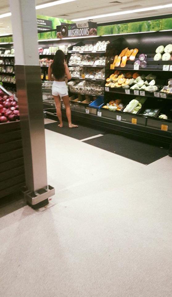 Blake Mitchell Nicholls posted this photo of Brok's 'girl of his dreams' on the Woolworths' Facebook page. Blake Mitchell Nicholls posted this photo of Brok's 'girl of his dreams' on the Woolworths' Facebook page.