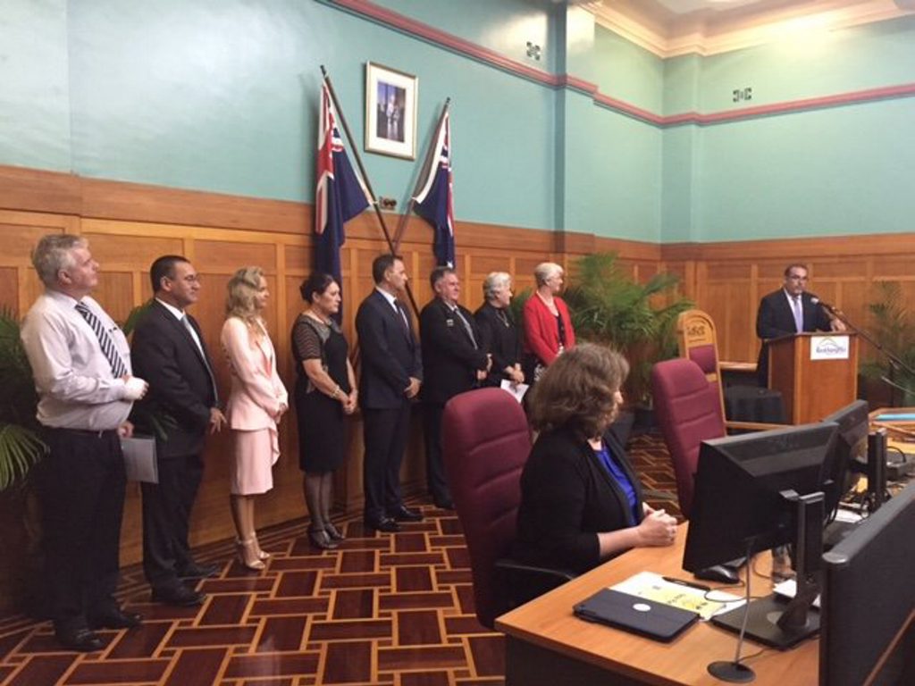 Rockhampton Regional Council being sworn in. Photo: Contributed Rockhampton Regional Council being sworn in. Photo: Contributed