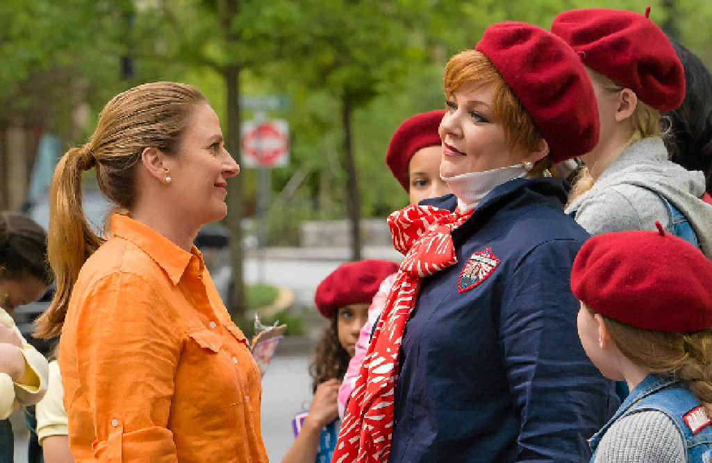 Annie Mumolo, centre left, and Melissa McCarthy in a scene from The Boss. Annie Mumolo, centre left, and Melissa McCarthy in a scene from The Boss.