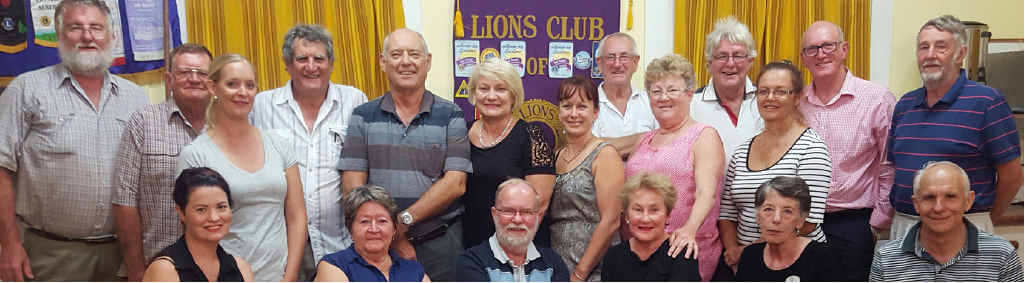 TEAM 100: Emu Park Lions Club members from left, Rob Tait, John Sayers, Erin Forder, Peter Richardson, Dennis Wex, Lyn Nicholls, Miranda Findley, Ross Rand, Jackie Senior, Denis Ratcliffe, Kay Ratcliffe, Joseph Ireland, David Orr; front from left, Aliesha Smith, Lorna Rossiter, Peter Roper (president), Bev Gully, Elaine Alexander and Bill Moore (zone chairman). TEAM 100: Emu Park Lions Club members from left, Rob Tait, John Sayers, Erin Forder, Peter Richardson, Dennis Wex, Lyn Nicholls, Miranda Findley, Ross Rand, Jackie Senior, Denis Ratcliffe, Kay Ratcliffe, Joseph Ireland, David Orr; front from left, Aliesha Smith, Lorna Rossiter, Peter Roper (president), Bev Gully, Elaine Alexander and Bill Moore (zone chairman).