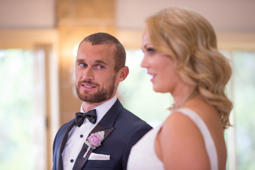 Clare Verrall and Jono Pitman in a scene from the TV series Married At First Sight. Clare Verrall and Jono Pitman in a scene from the TV series Married At First Sight.