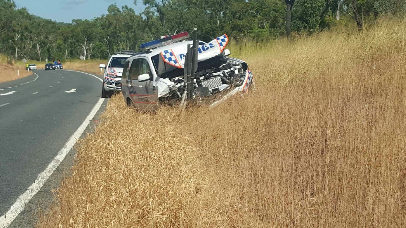 10.25am: A police car and an ambulance vehicle collide while responding to the fatal crash on Rockhampton-Yeppoon Rd. The fatal crash was in the Rockhampton-bound dual-lanes and the emergency vehicles crash opposite in the Yeppoon-bound lanes. 10.25am: A police car and an ambulance vehicle collide while responding to the fatal crash on Rockhampton-Yeppoon Rd. The fatal crash was in the Rockhampton-bound dual-lanes and the emergency vehicles crash opposite in the Yeppoon-bound lanes.