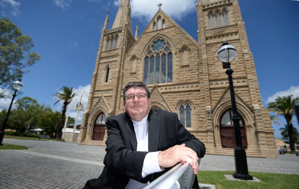 Michael McCarthy will shortly be ordained as the new Bishop of Rockhampton. Photo: Chris Ison / The Morning Bulletin Michael McCarthy will shortly be ordained as the new Bishop of Rockhampton. Photo: Chris Ison / The Morning Bulletin