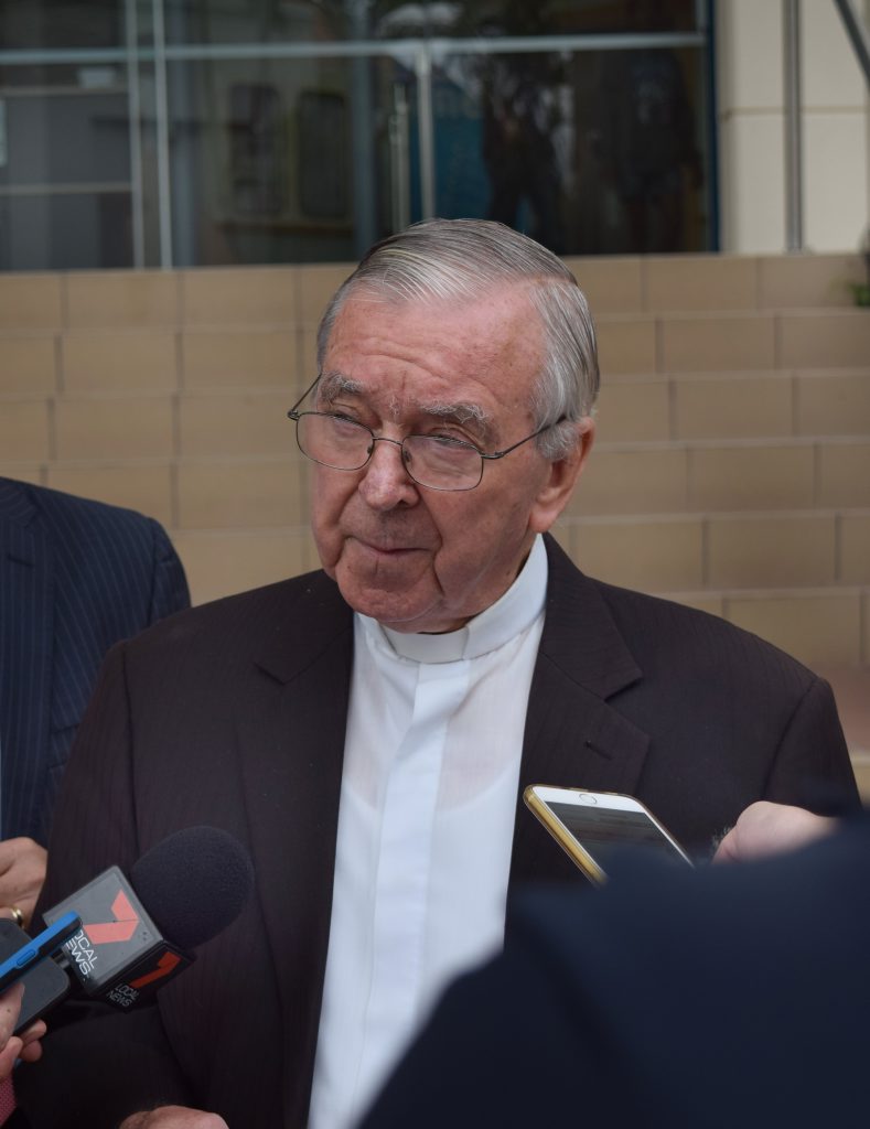 Bishop Brian Heenan issues an apology to the former residents of Neerkol Orphanage. Photo Austin King / The Morning Bulletin Bishop Brian Heenan issues an apology to the former residents of Neerkol Orphanage. Photo Austin King / The Morning Bulletin