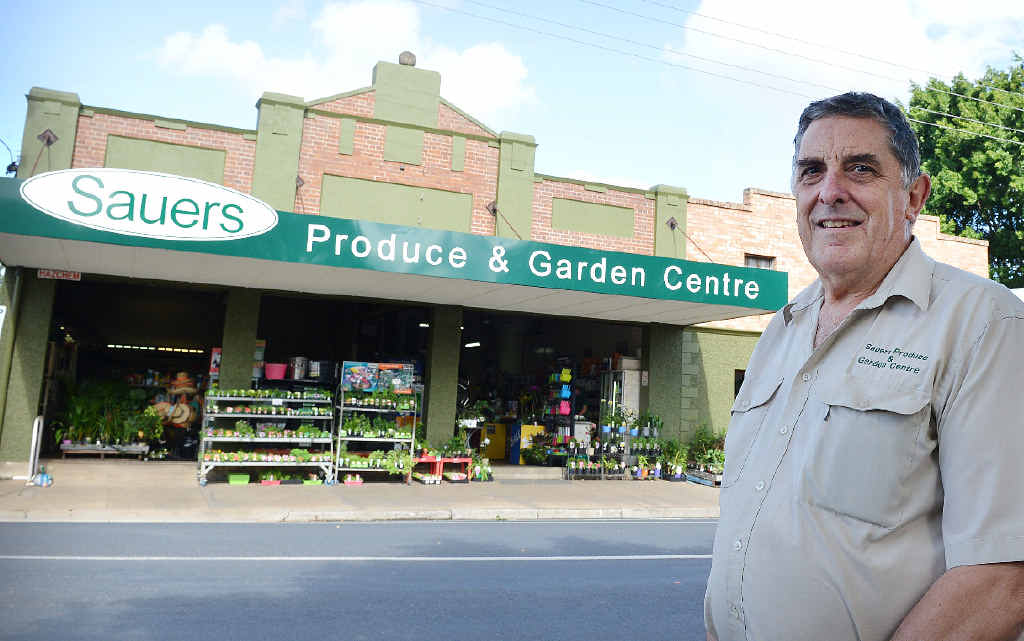 SIGN OF THE TIMES: Sauers owner and manager David Lade outside the freshly made over old Sauers building. SIGN OF THE TIMES: Sauers owner and manager David Lade outside the freshly made over old Sauers building.