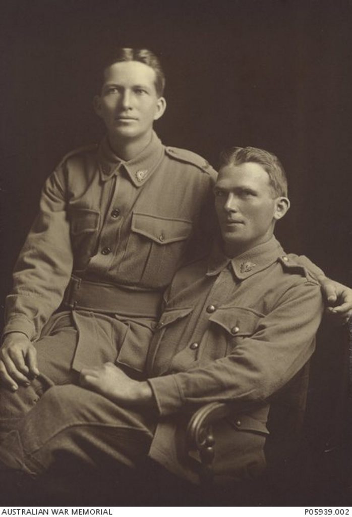 WAR HEROES: Jim and John Hunter. WAR HEROES: Jim and John Hunter.