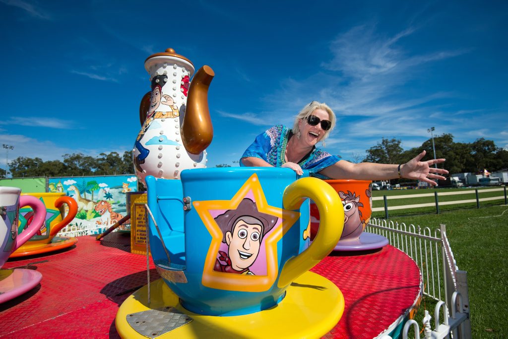 IN A SPIN: Coffs Harbour Agricultural Show vice-president Karen Luke. Photo: Trevor Veale IN A SPIN: Coffs Harbour Agricultural Show vice-president Karen Luke. Photo: Trevor Veale