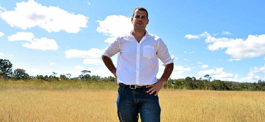 EMPTY LAND: Developer Doug Forbes believes he can transform this paddock into a profitable bulk storage facility. EMPTY LAND: Developer Doug Forbes believes he can transform this paddock into a profitable bulk storage facility.
