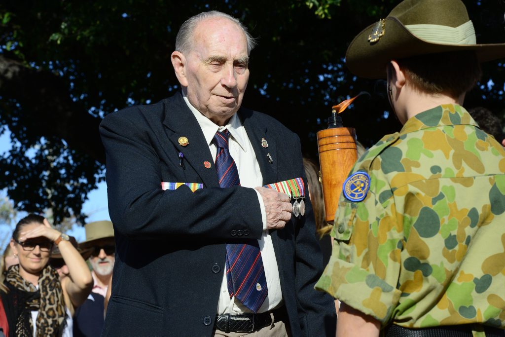 Ron Page - one of the last surviving veterans of World War II in the region. Ron Page - one of the last surviving veterans of World War II in the region.