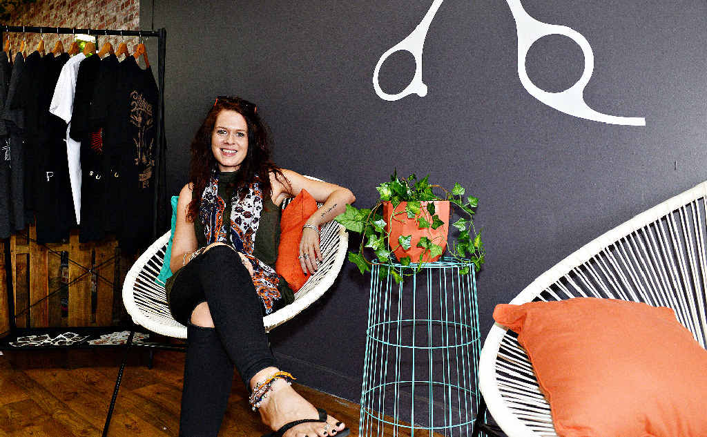 RELAXING ATMOSPHERE: Sarah Van Dalen is renting out chairs to hairdressers at Headquarters on Targo St. RELAXING ATMOSPHERE: Sarah Van Dalen is renting out chairs to hairdressers at Headquarters on Targo St.