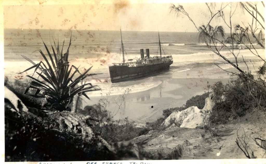 Wreck of the Maheno 1934. Photo submitted by Joan Bridge Wreck of the Maheno 1934. Photo submitted by Joan Bridge