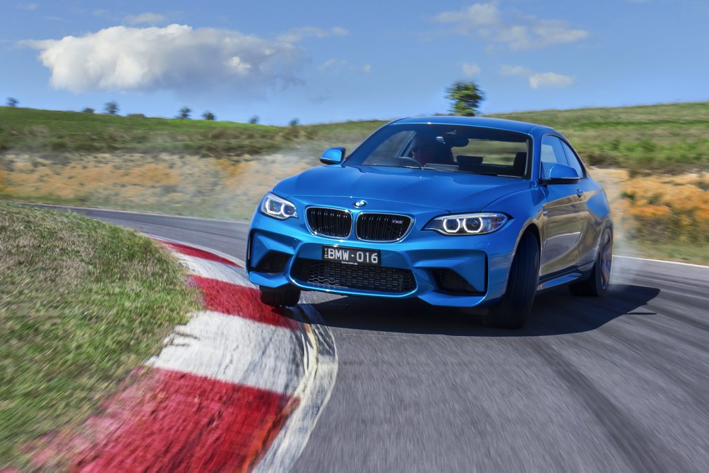 ARRIVING SIDEWAYS: BMW's M2 offers a deeply desirable premium performance weapon for under $100k...and it's just as much fun as it looks. ARRIVING SIDEWAYS: BMW's M2 offers a deeply desirable premium performance weapon for under $100k...and it's just as much fun as it looks.