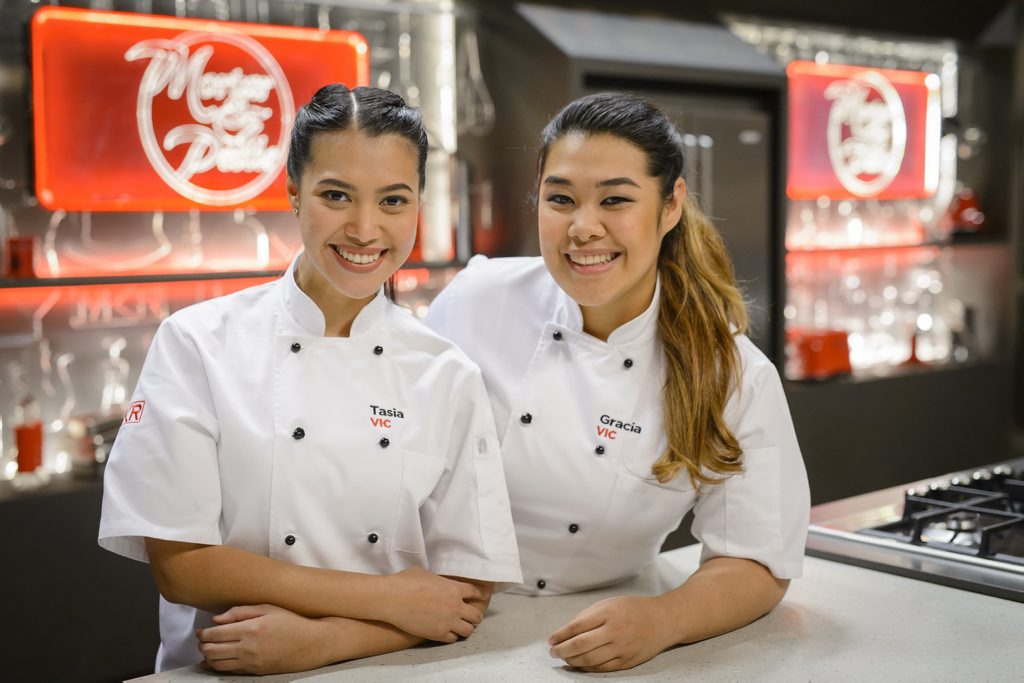 My Kitchen Rules winners Tasia and Gracia Seger. My Kitchen Rules winners Tasia and Gracia Seger.