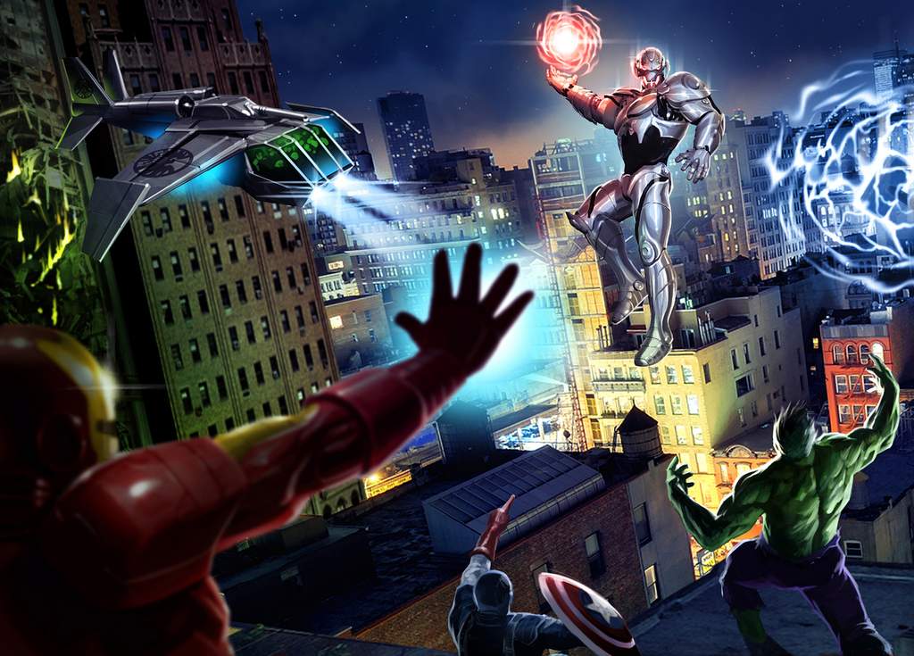 The Avengers ride. The Avengers ride.