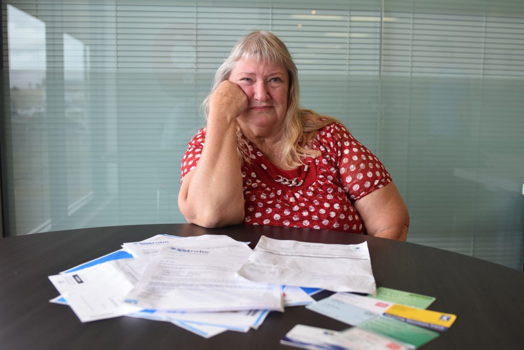 Shirley Pitts is finding it hard to make ends meet as a pensioner with health issues. Photo: Craig Warhurst/News mail Shirley Pitts is finding it hard to make ends meet as a pensioner with health issues. Photo: Craig Warhurst/News mail