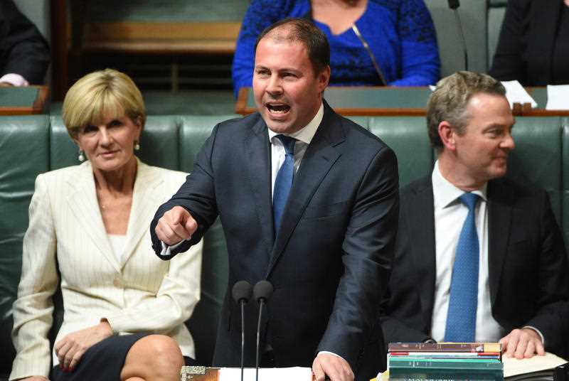 Minister for Resources Josh Frydenberg during Question Time at Parliament House in Canberra on Monday, April 18, 2016. Minister for Resources Josh Frydenberg during Question Time at Parliament House in Canberra on Monday, April 18, 2016.