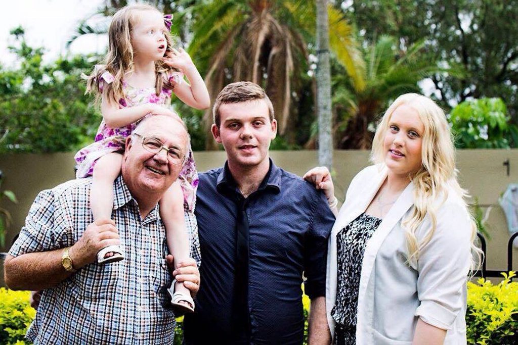 Ian Robertson (left), pictured with family members, is battling cancer. Ian Robertson (left), pictured with family members, is battling cancer.