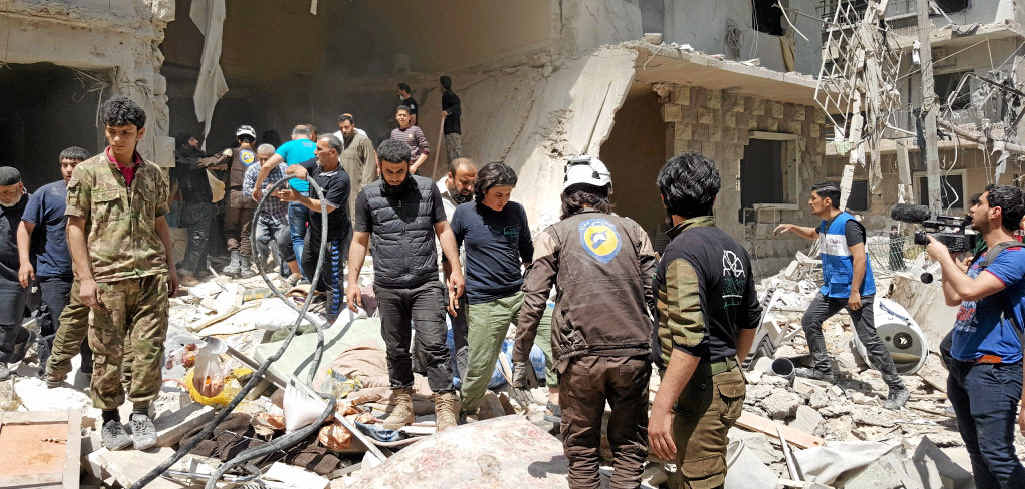 SHELL SHOCKED: Hundreds have been killed by air strikes on Aleppo in the past 10 days. SHELL SHOCKED: Hundreds have been killed by air strikes on Aleppo in the past 10 days.