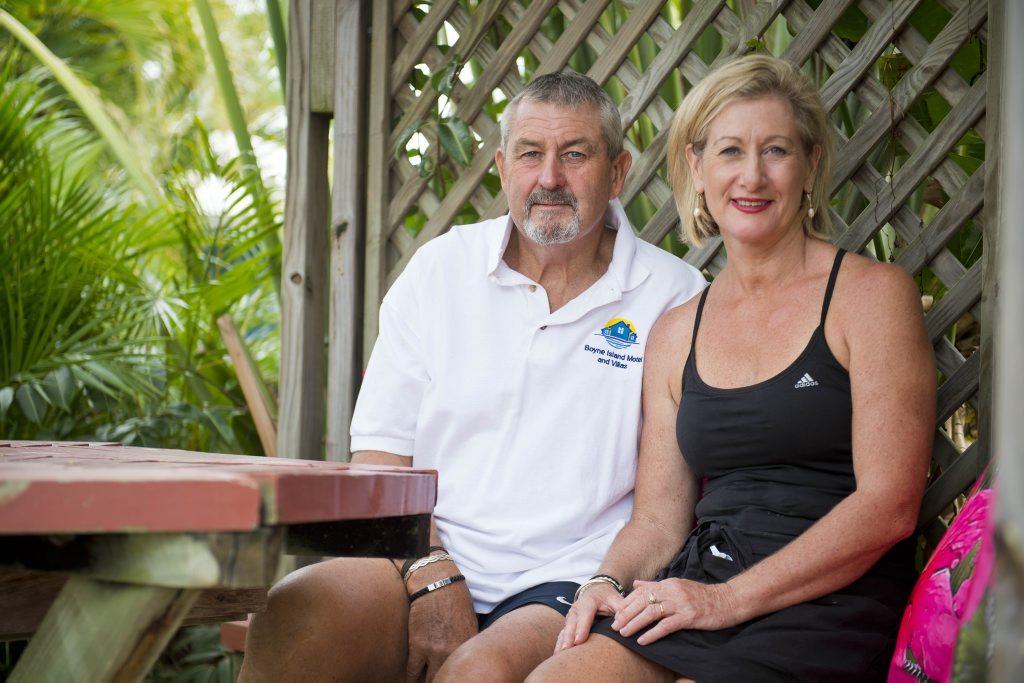Richard and Helen Grant, owners of Boyne Island Motel and Villas. Richard and Helen Grant, owners of Boyne Island Motel and Villas.