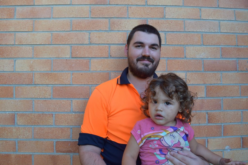 WORK IS WORK: Quinton Hutchinson, 23, is desperate for work to support his daughter Rosalie, who is 2 in July. WORK IS WORK: Quinton Hutchinson, 23, is desperate for work to support his daughter Rosalie, who is 2 in July.